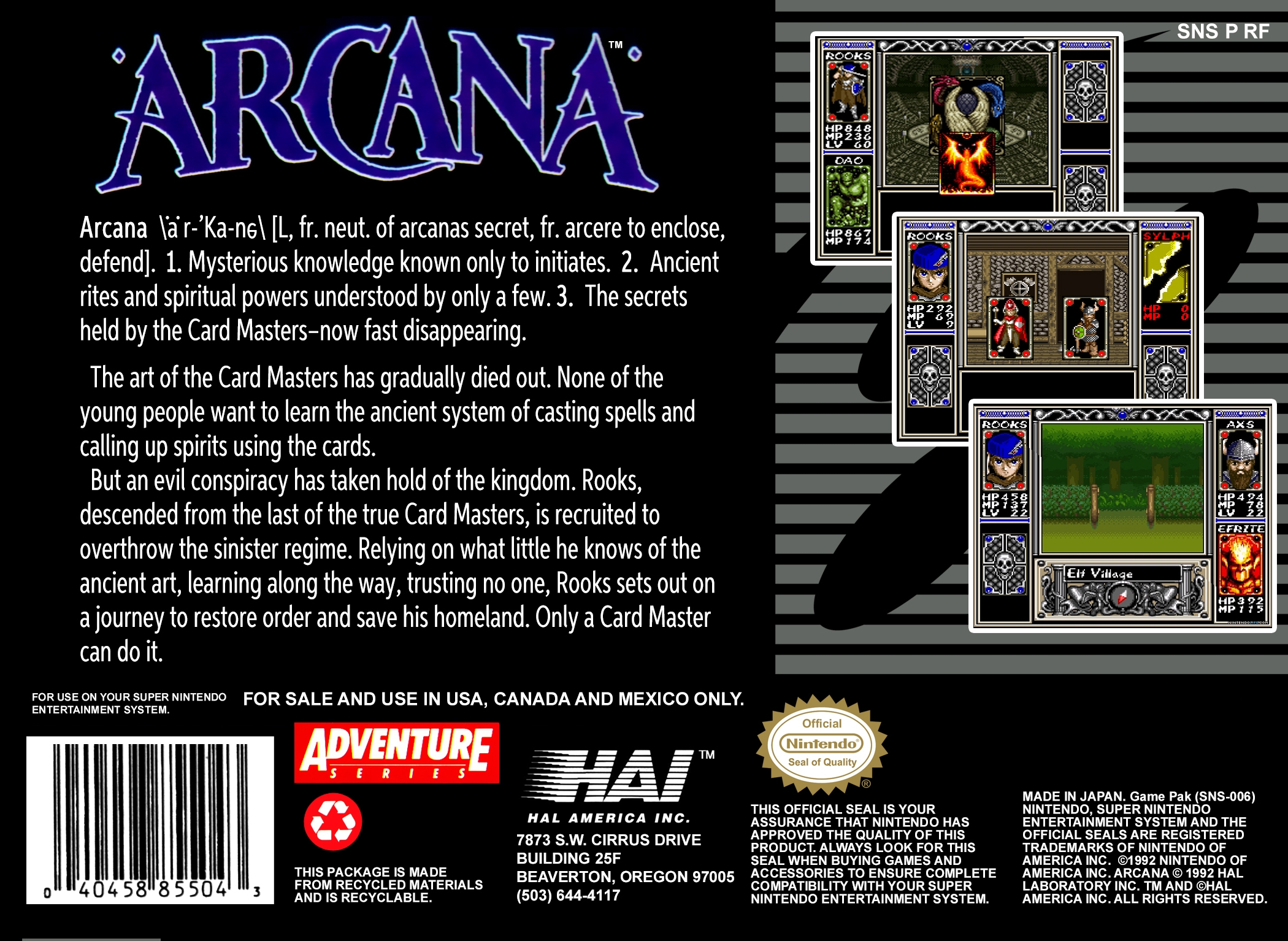 Arcana (SNES) (gamerip) (1992) MP3 - Download Arcana (SNES Arcana (SNES) (gamerip) (1992) MP3 - Download Arcana (SNES